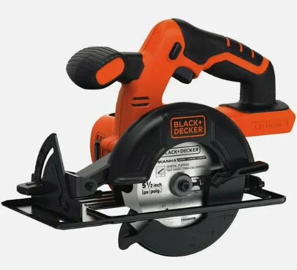 BLACK+DECKER 20-Volt Max 5-1/2-in Cordless Circular Saw (Bare Tool) Bdccs20b