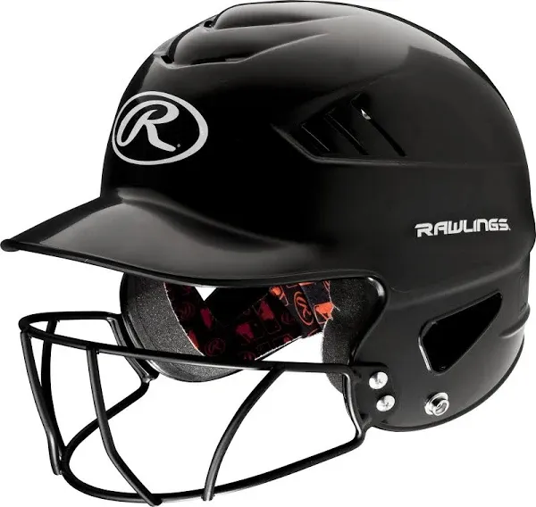 Rawlings COOL-Flo Baseball Softball Batting Helmet With Face Mask