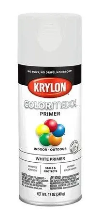 Krylon 12 oz K05584007 White COLORmaxx Paint & Primer Spray Paint, Primer