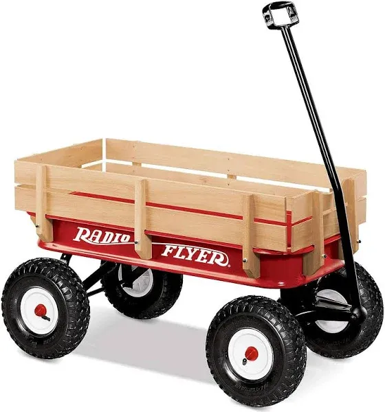 Radio Flyer All-Terrain Steel & Wood Wagon