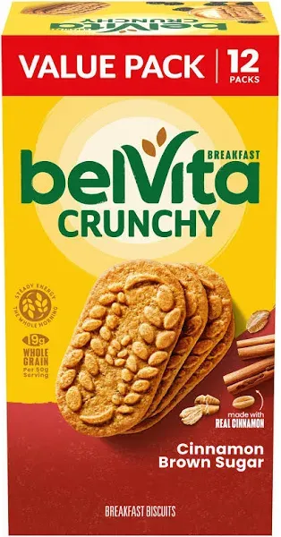 belVita Breakfast Biscuits Cinnamon Brown Sugar Breakfast Biscuits - 5-1.76 Oz