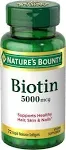 Nature's Bounty Biotin 5000 mcg