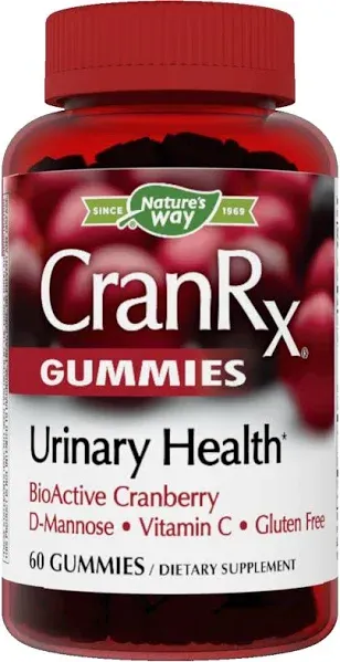 Nature's Way Cranrx Urinary Health Gummies, Cranberry (60 ct)