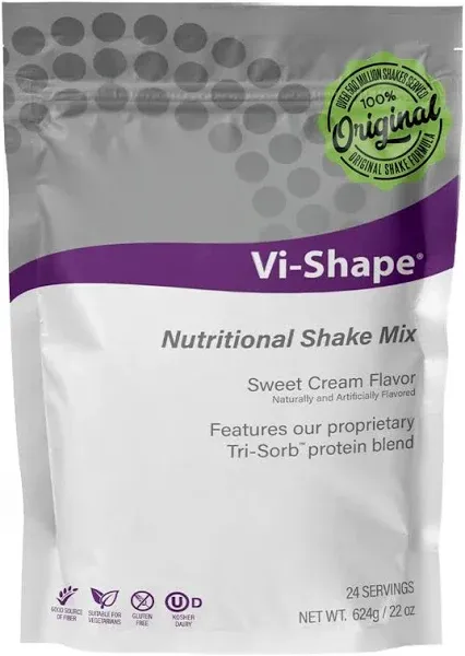 Vi Shape Original Nutritional Shake Mix Sweet Cream Flavor | 22oz (1 Bag, 24 Servings)