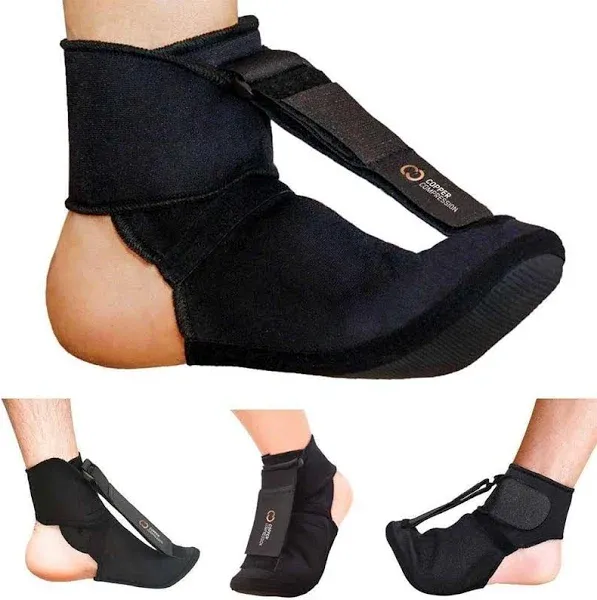 Plantar Fasciitis Night Sock. Soft Foot Stretching Boot for Foot Pain and Met...