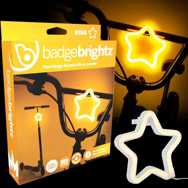 Brightz BadgeBrightz Star Shaped LED Bike Light