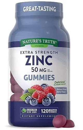 Nature's Truth Zinc Extra Strength Mixed Berry Flavor 120 ct. 50mg