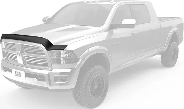 EGR 302855 Superguard Hood Guard Bug Shield, Matte Black Finish, Compatible with Select 10-19 Ram 2500 and 11-19 Ram 3500 Models