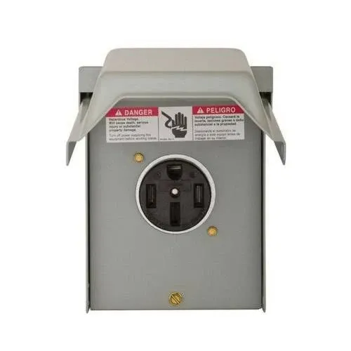 Milbank P-54 ANSI 61 Gray Type 3R Power Outlet 240 Volt AC 50 Amp