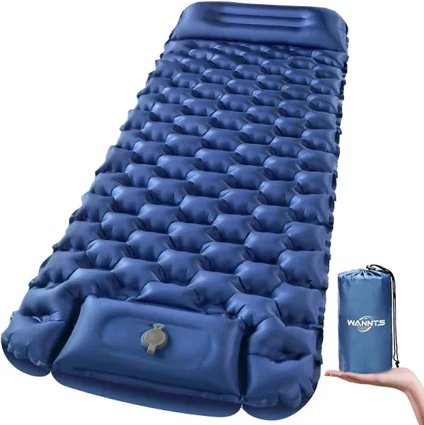 Sleeping Pad, Ultralight Inflatable Sleeping Pad for Camping, Built-in Pump, ...