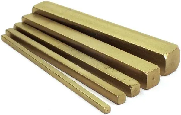 5 pc Brass Set-Up Gauge Blocks, 2-1/2" Long, Whiteside 9800