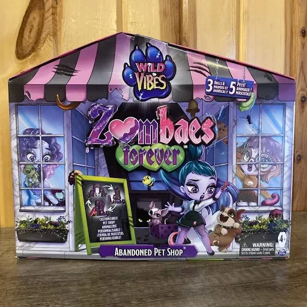 Zombaes Forever Wild Vibes Abandoned Pet Shop Playset - Dolls