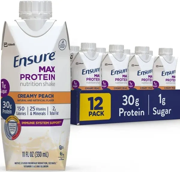 Ensure Max Protein French Vanilla Nutrition Shake In Ready To Drink Bottles - 12-11 Fl. Oz.