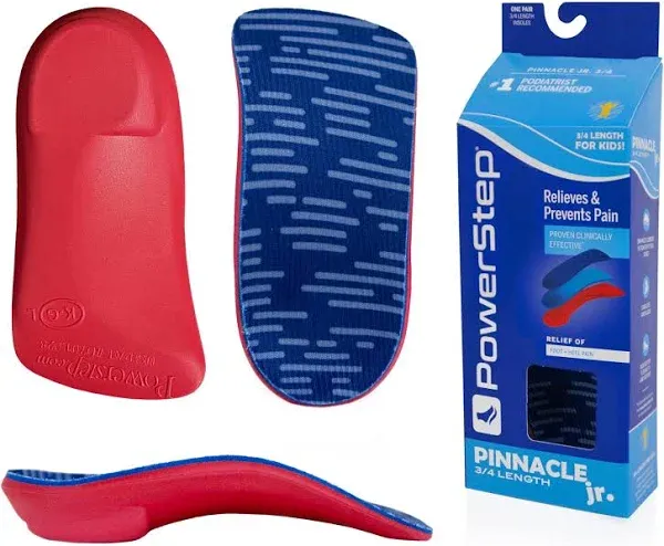 PowerStep PowerKids Pediatric 3/4 Length Orthotic Kids 11.5-12.5 US MSR $49.95