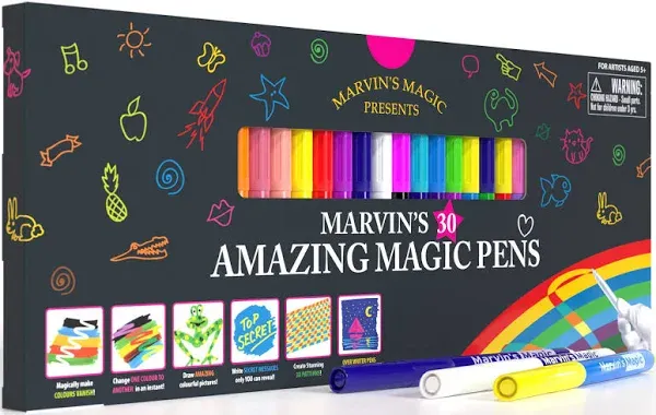 Marvin's Magic Amazing Magic Pens Colour Changing Magic Colouring Pens Set