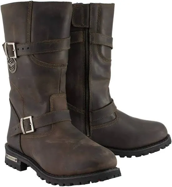 Milwaukee Leather Men's Classic Distressed Engineer Boots