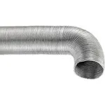 Lambro Silver 8' 6" Diameter Flexible Semi-Rigid Aluminum Duct (306)