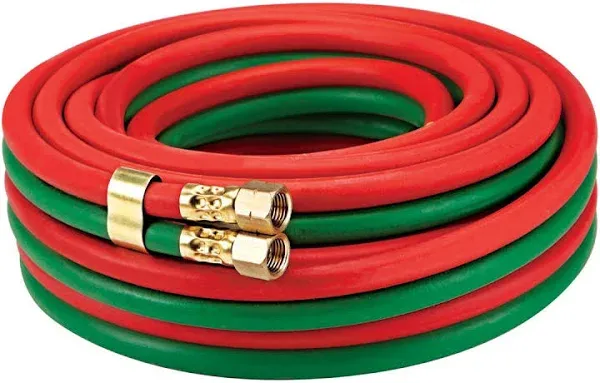 Chicago Electric 1/4 in. x 25 ft. Grade R, Type VD Twin Welding Hose