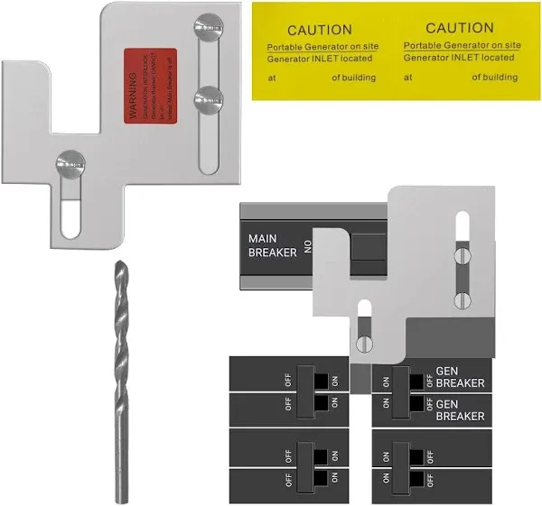 Generator Interlock Kit for Eaton Cutler Hammer CH and Br Series 150 or 200 Amp Panels