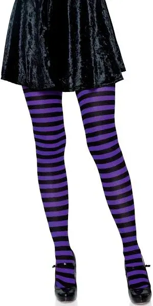 Leg Avenue Women's Nylon Striped Tights