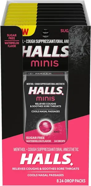 Halls Minis Sugar Free Watermelon