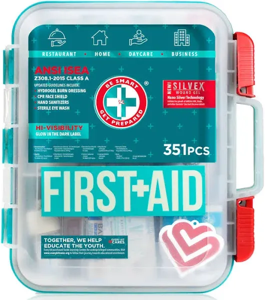 NEW 351 pc Emergency First Aid Kit Workplace OSHA ANSI FREE SHIPPING