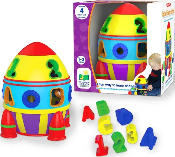 The Learning Journey Rocket Shape Sorter