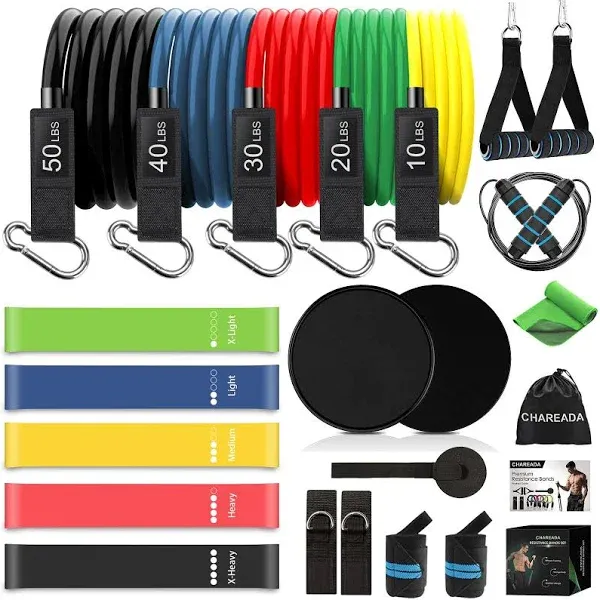 CHAREADA 22 Pack Resistance Bands Set