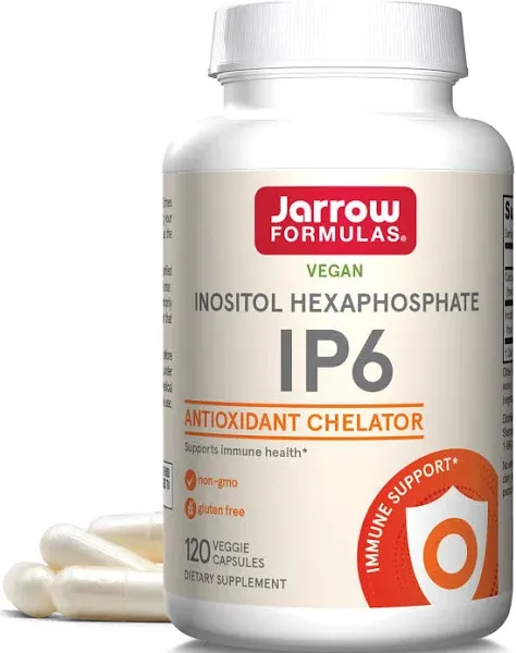 Jarrow Formulas IP6 (Inositol Hexaphosphate) 500 mg. 120 Capsules