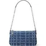 Michael Kors Empire Medium Chain Pouchette Shoulder Bag - Denim