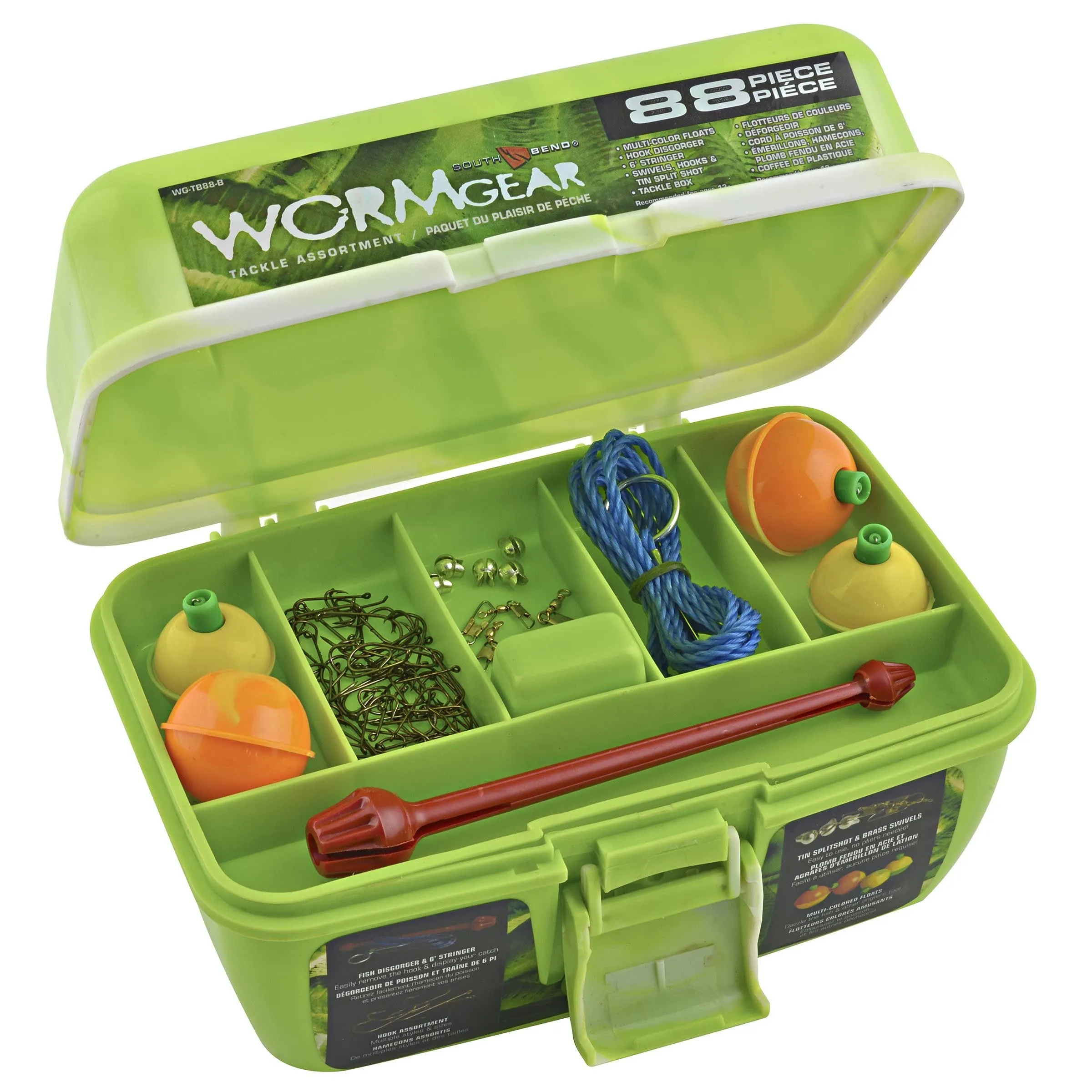 Worm Gear 88 Piece Tackle Box