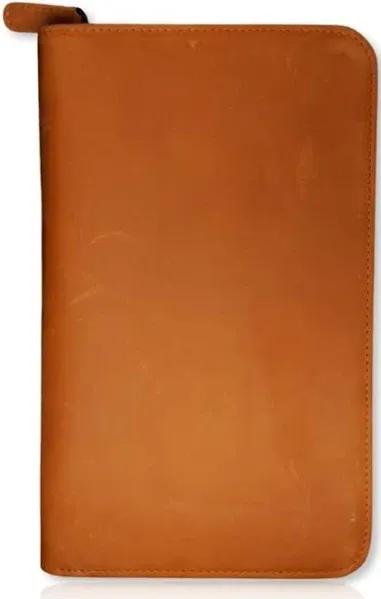 Genuine Leather RFID Passport Holder for 4 w/ AirTag Slot | Travel Organizer