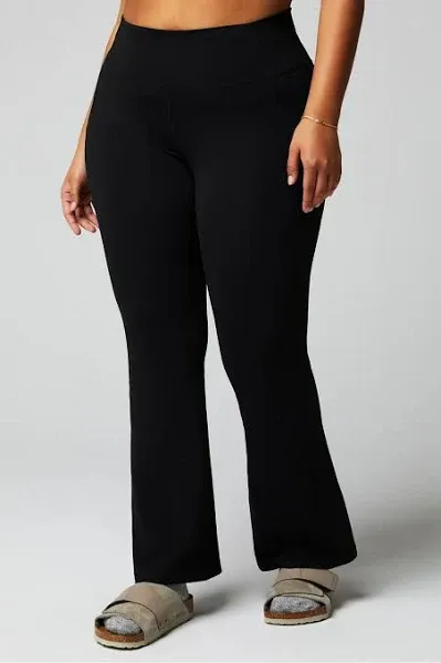 Fabletics Women's Oasis Pureluxe High-Waisted Pocketed Kick Flare Leggings