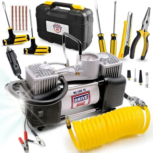 We Love to Drive Air Pump and Tire Repair Kit