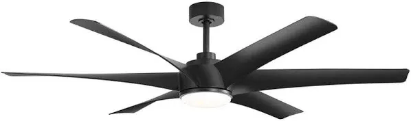 Breezary Ceiling Fan with 1-Light 65&#034; 6-Speed Integrated Weather Resistant Gold