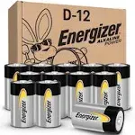 12 PACK Energizer D 1.5V Alkaline Batteries Long-Lasting AP95DP-12 D-12