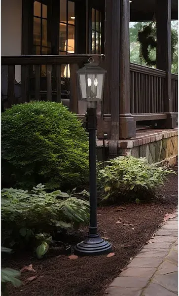 Minka Lavery Irvington Manor 3-Light Outdoor Post Light