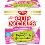 Nissin Cup Noodles with Shrimp, 2.25 oz, 24 Count