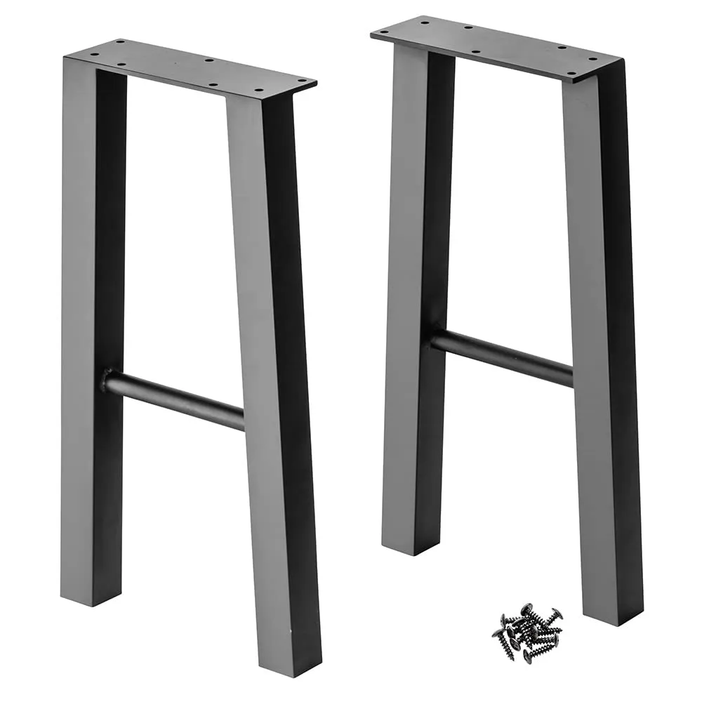 20''H A-Style Steel Legs with Adjustable Feet, Set of 2