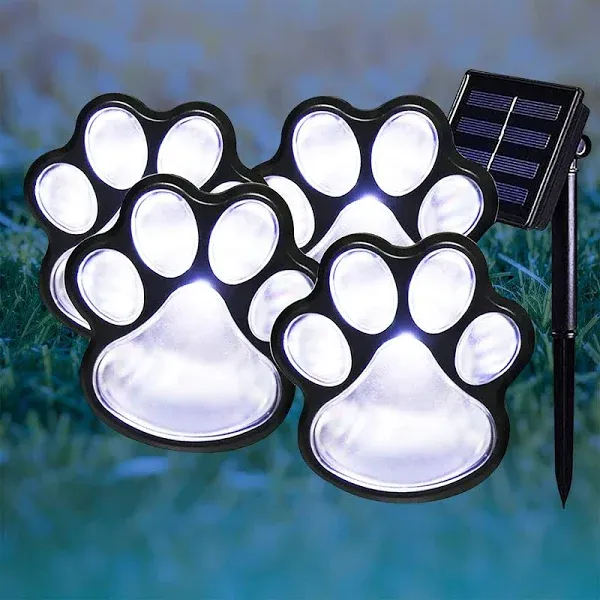 Elnsivo Solar Paw Print Lights