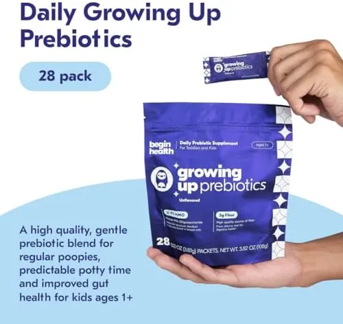 Begin Health Daily Growing Up Prebiotics Kids Digestion Powder