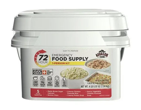 Augason Farms 72-Hour 1-Person Emergency Food Supply Kit 4 lbs 1 oz