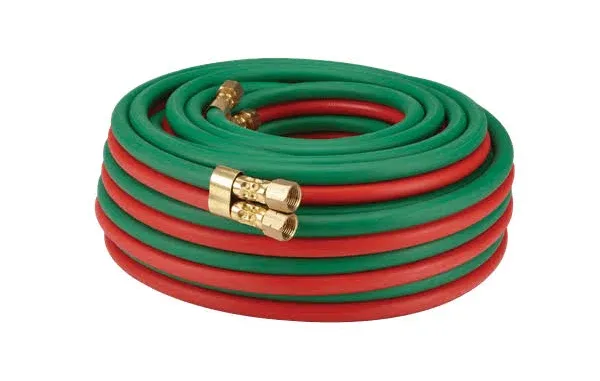 Techniweld USA 1/4 x 50 Twin Hose Grade T HTI14X50T green and red 50 ft