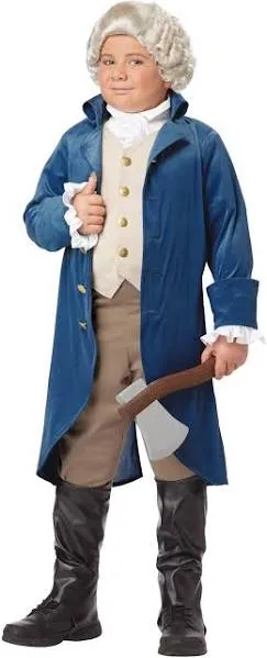 George Washington Colonial Thomas Jefferson Fancy Medium Halloween Child Costume