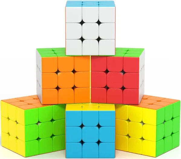 Vdealen 3x3x3 Speed Cube Set 6 Pack Speed Cube Bulk Magic Cube Set