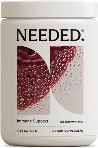 Needed Immune Support Immunity Powder - For the Whole Family - Pregnancy Safe Immunity Supplement - Zinc with Elderberry - Easy-to-Take