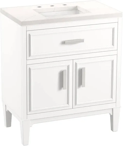 Kohler Southerk 30" Bathroom Vanity cabinet with Sink and Quartz Top