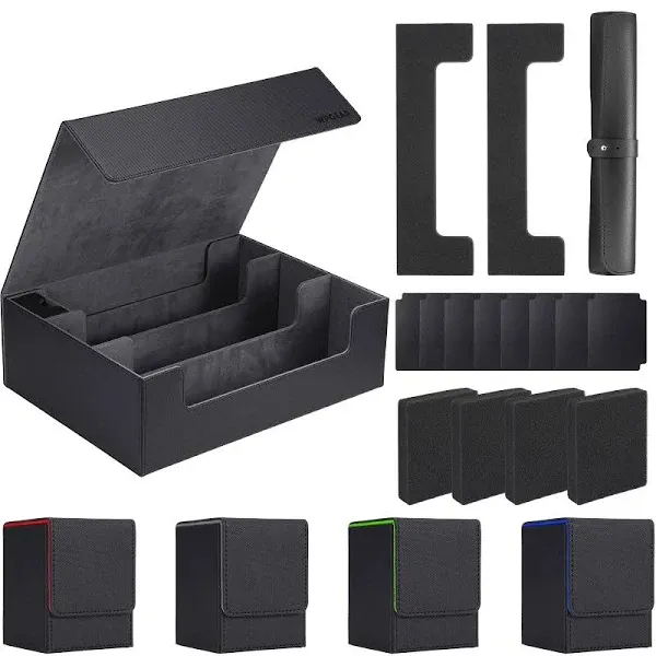 Deck Cases Set for Trading Card, Hold Up to 4000 Cards In Total, Include 3-Ro...