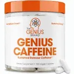 The Genius Brand Genius Caffeine Capsules, 100 count