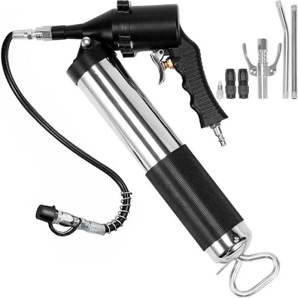 Grease Gun, 6000 PSI Heavy Duty Pistol Grip Grease Gun, Grease Gun Kit with 14 O